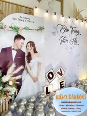Trang trí Backdrop trang trí đám cưới