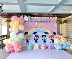 Backdrop Trang Trí Tổng Kết Cuối Năm Học 06