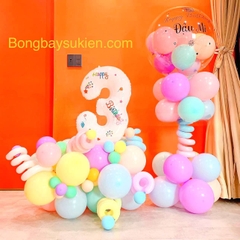 Đặt bóng bay jumbo trang trí sinh nhật
