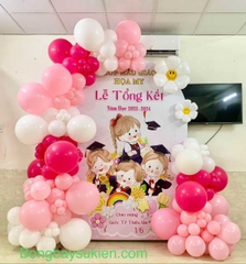 Mẫu trang trí tổng kết năm học tại Cầu Giấy