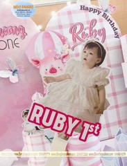 Mẫu trang trí sinh nhật cho bé gái 1 tuổi tại Hà Nội