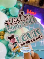 Trang trí sinh nhật bé trai đơn giản