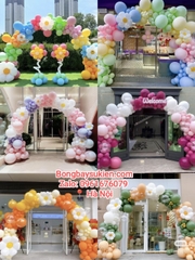 Trang trí khai trương cổng bóng khai trương Hà Nội đẹp