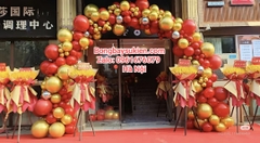 Trang trí khai trương cổng bóng khai trương Hà Nội đẹp