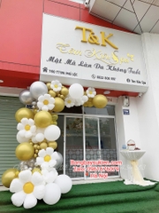 Trang trí khai trương cổng bóng khai trương Hà Nội đẹp
