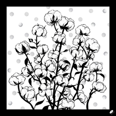 Cotton Flowers White