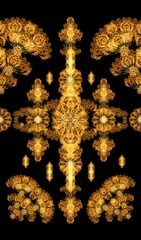 Gold Gilding orange silk fabric