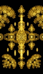 Gold Gilding yellow silk fabric