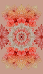 Lotus vermilion silk fabric