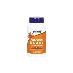 Now Vitamin D3+K2 1000 IU