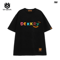 Áo phông tay lỡ HY KOREA form rộng chữ Dekkry 788