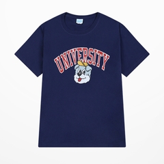 Áo Thun Tay Lỡ PE Form Rộng Nam Nữ Unisex In Hình Cún University 06