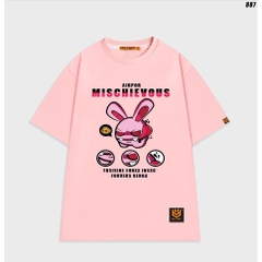 Áo thun nam nữ Thỏ hồng Mischievous 887 HY KOREA unisex