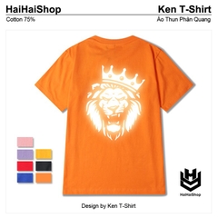 Áo Thun Phản Quang LionKing Cotton 75%, Áo Thun Form Rộng Unisex, Áo Thun Nam Nữ Đẹp HaiHaiShop, Ken T-Shirt.