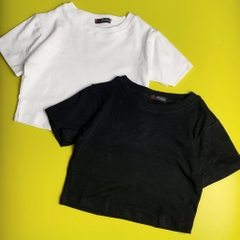 Áo thun croptop trơn HY KOREA dáng ngắn ôm nữ tay ngắn Freesize