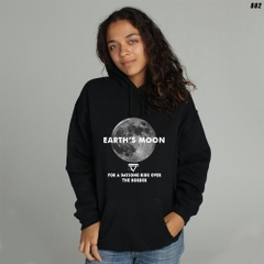 Áo Hoodie nỉ form rộng Unisex Mặt trăng 882 dành cho nam nữ