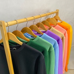 Áo Sweater form rộng nam nữ nỉ bông unisex In Chữ Life băng keo 687