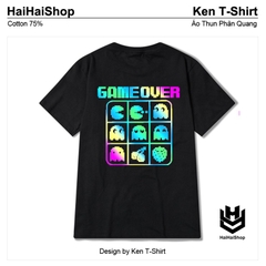 Áo Thun Phản Quang Game Over Cotton 75%, Áo Thun Form Rộng, Áo Thun Unisex, Áo Thun Nam Nữ Đẹp HaiHaiShop, Ken T-Shirt.