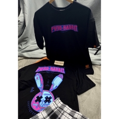 TL36 Áo Thun Tay Lỡ Unisex RABBIT POWER