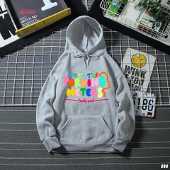 Áo khoác Hoodie nỉ bông form rộng Porking Meters 890 Unisex