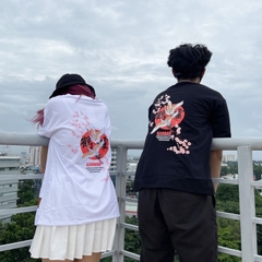 TL24 Áo Thun Tay Lỡ Unisex ĐÀO VÀ CÒ