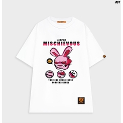 Áo thun nam nữ Thỏ hồng Mischievous 887 HY KOREA unisex