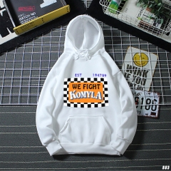 Áo Hoodie form rộng KOMYLA 883 Unisex Vải Nỉ Bông