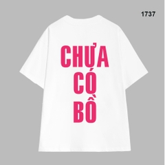 Áo Thun HY KOREA In Chữ Chưa Có Bồ Cotton 100% Co giãn 2 Chiều Dày Dặn Thấm Hút Unisex Oversize 1737