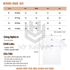 Áo Thun Tay Lỡ Form Rộng 100 Cotton HY Korea In Hình Em Be Cầm Tiền 355