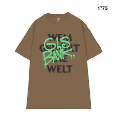 Áo Thun HY KOREA In Chữ GLS BANK Vải Cotton 100% Co giãn 2 Chiều Dày Dặn Thấm Hút Unisex Oversize 1775