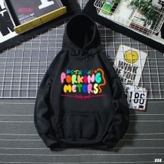 Áo khoác Hoodie nỉ bông form rộng Porking Meters 890 Unisex