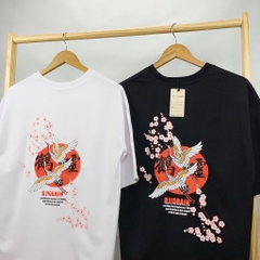 TL24 Áo Thun Tay Lỡ Unisex ĐÀO VÀ CÒ