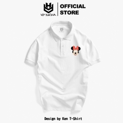 CTDC128 Áo Thun Cổ Trụ In Hình logo Chuột Mimi