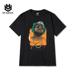 Áo Thun Tay Lỡ HY Korea Form Rộng Unisex Nam Nữ Vải Cotton 100 In Hình Rapper ScHoolboy Q 546.