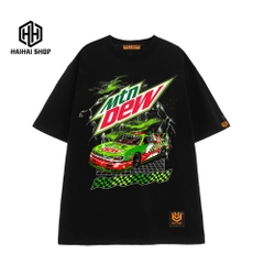 Áo thun tay lỡ form rộng áo phông unisex in hình Xe Mtn Dew 574