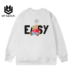 Áo Sweater nữ HY KOREA Chất Nỉ Bông In Hình Gấu Easy 452 Form Rộng