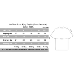 Áo Phông Tay Lỡ Unisex Basic HY Korea Cotton 100 Mũi tên Bandung 727.