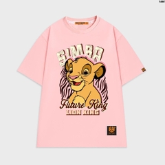 Áo thun tay lỡ HY KOREA Lion King 1444 form rộng tay lỡ nam nữ