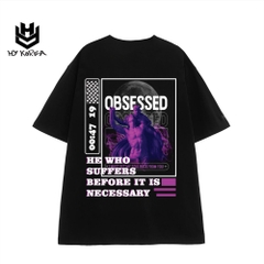 Áo Phông rộng tay lỡ Tượng nam OBSESSED 711 HY KOREA nam nữ form rộng