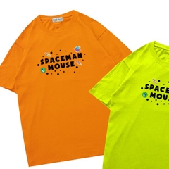 Áo thun tay ngắn nam nữ Vải cotton 75% form rộng Gấu Spaceman 1023 HY KOREA