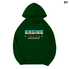 Áo khoác Hoodie Nỉ Bông HY KOREA Unisex ENGINE 811