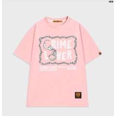 Áo phông tay lỡ form rộng nam nữ unisex Crime Lover 1075 HY STUDIO
