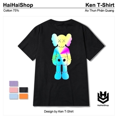 Áo Thun Phản Quang Gấu XX Cotton 75% Form Rộng Unisex Nam Nữ Đẹp HaiHaiShop, Ken T-Shirt.