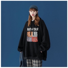 Áo hoodie nam nữ Áo sweater nỉ nam nữ from rộng Unisex chất nỉ ngoại 2 lớp dày dặn Remember DC302