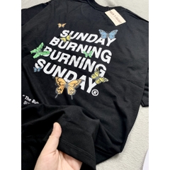 TL33 Áo Thun Tay Lỡ Unisex SUNDAY BURNING