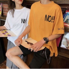 Áo Thun Tay Lỡ Phom Rộng, Freesize 45 - 80Kg, Unisex Nam Nữ, Chất Liệu Cotton 75%, Dày Bền Đẹp, HaiHaiShop, No!