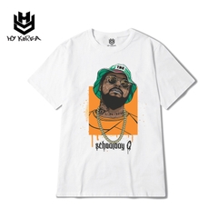 Áo Thun Tay Lỡ HY Korea Form Rộng Unisex Nam Nữ Vải Cotton 100 In Hình Rapper ScHoolboy Q 546.