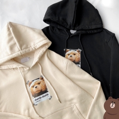 Áo Hoodie Nỉ Trơn Unisex basic, áo khoác nỉ trơn nam nữ form rộng Gấu dumb DC288 - Haihaishop