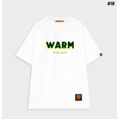 Áo thun unisex form rộng nam nữ tay lỡ COOL và WARM 816 HY KOREA