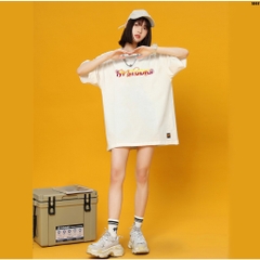 Áo thun unisex form rộng tay lỡ BeCool 1044 HY KOREA